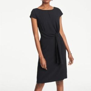 NWT black tie over waist black dress 00P